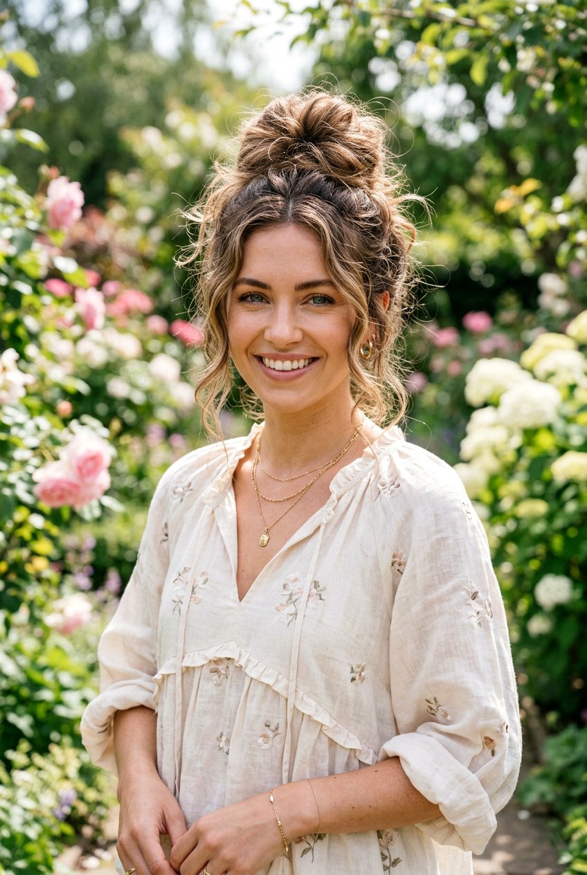 Boho Messy Bun - 20 mom quick grocery run bun - 20 mom quick grocery run bun