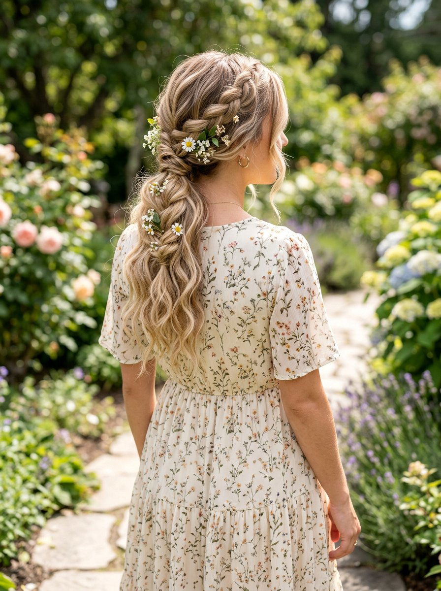 Boho Rope Braid Low Ponytail - 20 rope braid low ponytail - 20 rope braid low ponytail