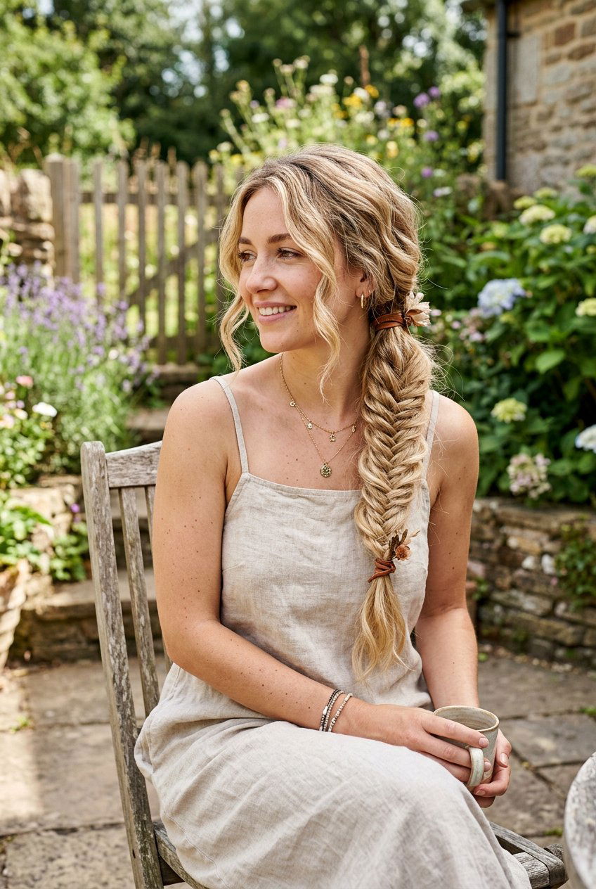 Boho Side Braid Ponytail - 20 vacation braid ponytail for women - 20 vacation braid ponytail for women