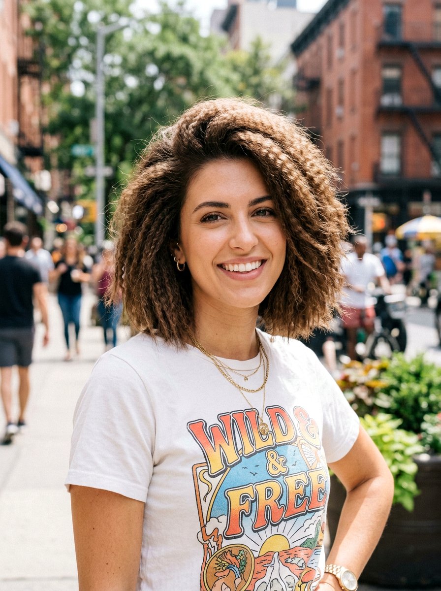 Bold Crimped Texture Bob - 20 date night hairstyle for shoulder length bob - 20 date night hairstyle for shoulder length bob