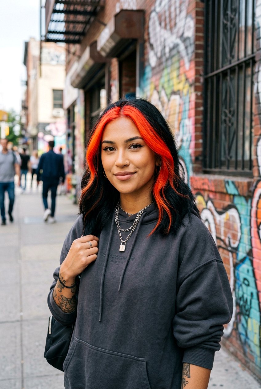 Bold Orange Red Money Piece - 20 copper red money piece hair - 20 copper red money piece hair