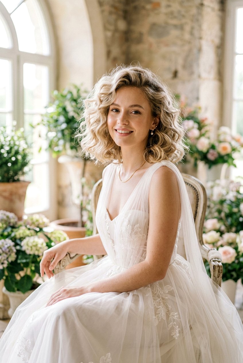 Botticelli Wave Bob - 20 prom hairstyle for short bob hair - 20 prom hairstyle for short bob hair