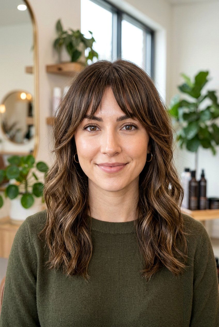 Bottleneck Bangs - 20 new haircut trends for women - 20 new haircut trends for women