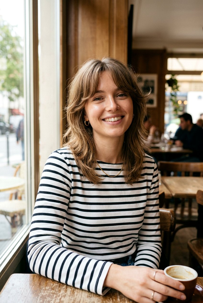 Bottleneck Bangs Shag Haircut - 20 best shag haircut for fine hair women - 20 best shag haircut for fine hair women