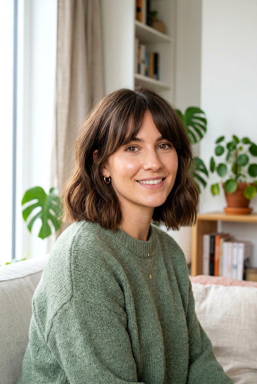 Bottleneck Bob - 20 clean girl bob hairstyle - 20 clean girl bob hairstyle