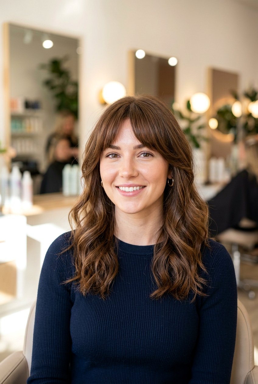 Bottleneck bangs for heart shaped face - 20 bottleneck bangs haircut - 20 bottleneck bangs haircut