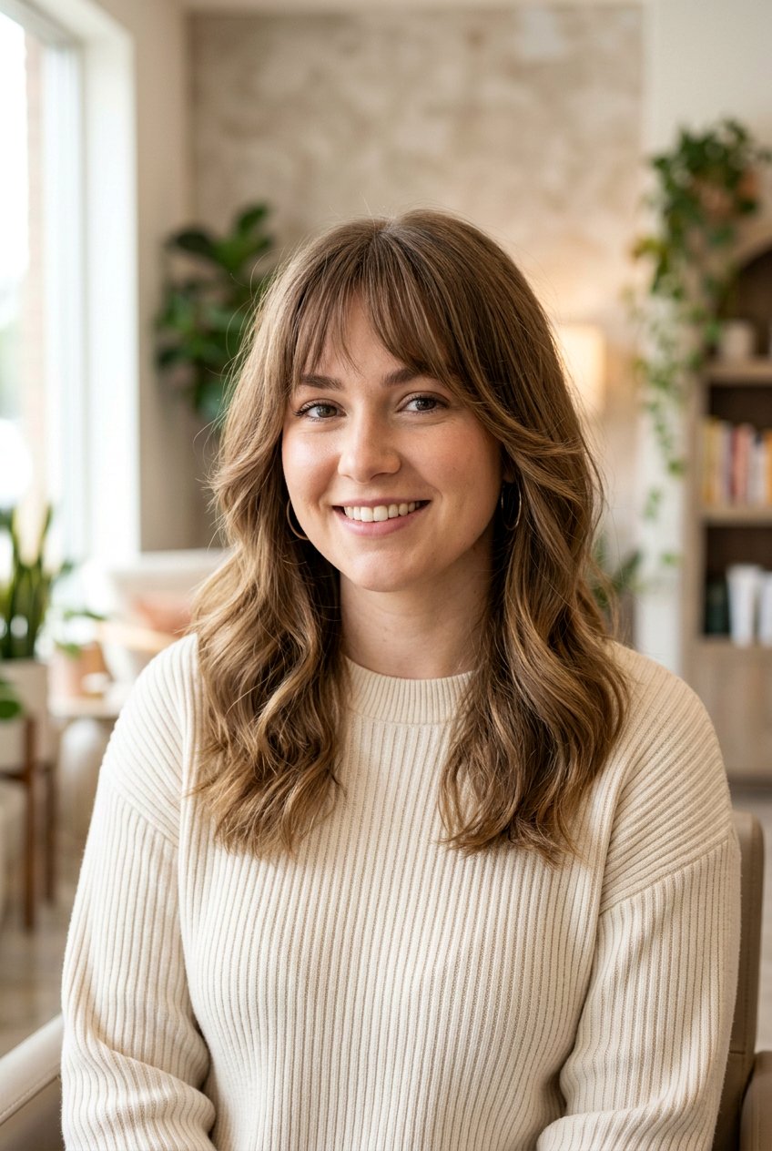 Bottleneck bangs for round face - 20 bottleneck bangs haircut - 20 bottleneck bangs haircut