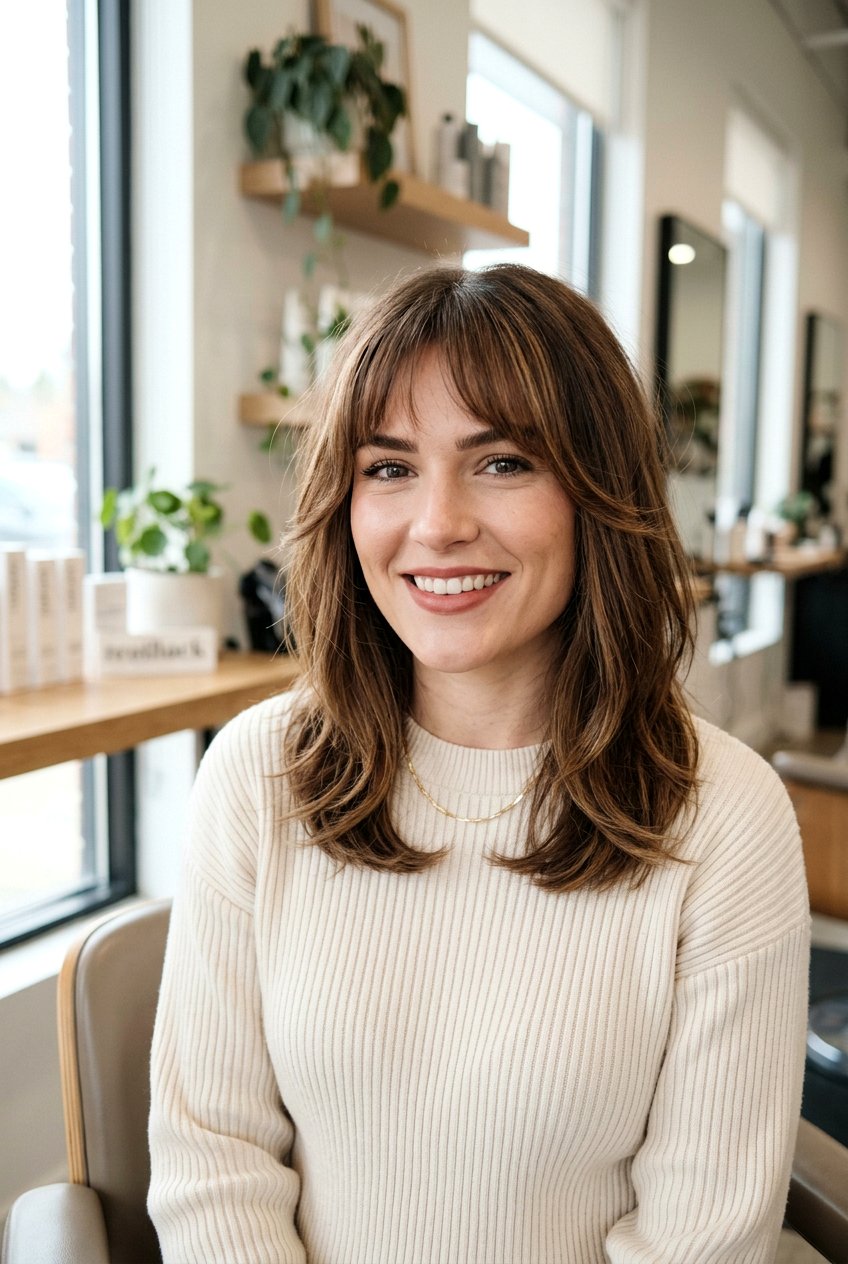 Bottleneck bangs for square face - 20 bottleneck bangs haircut - 20 bottleneck bangs haircut