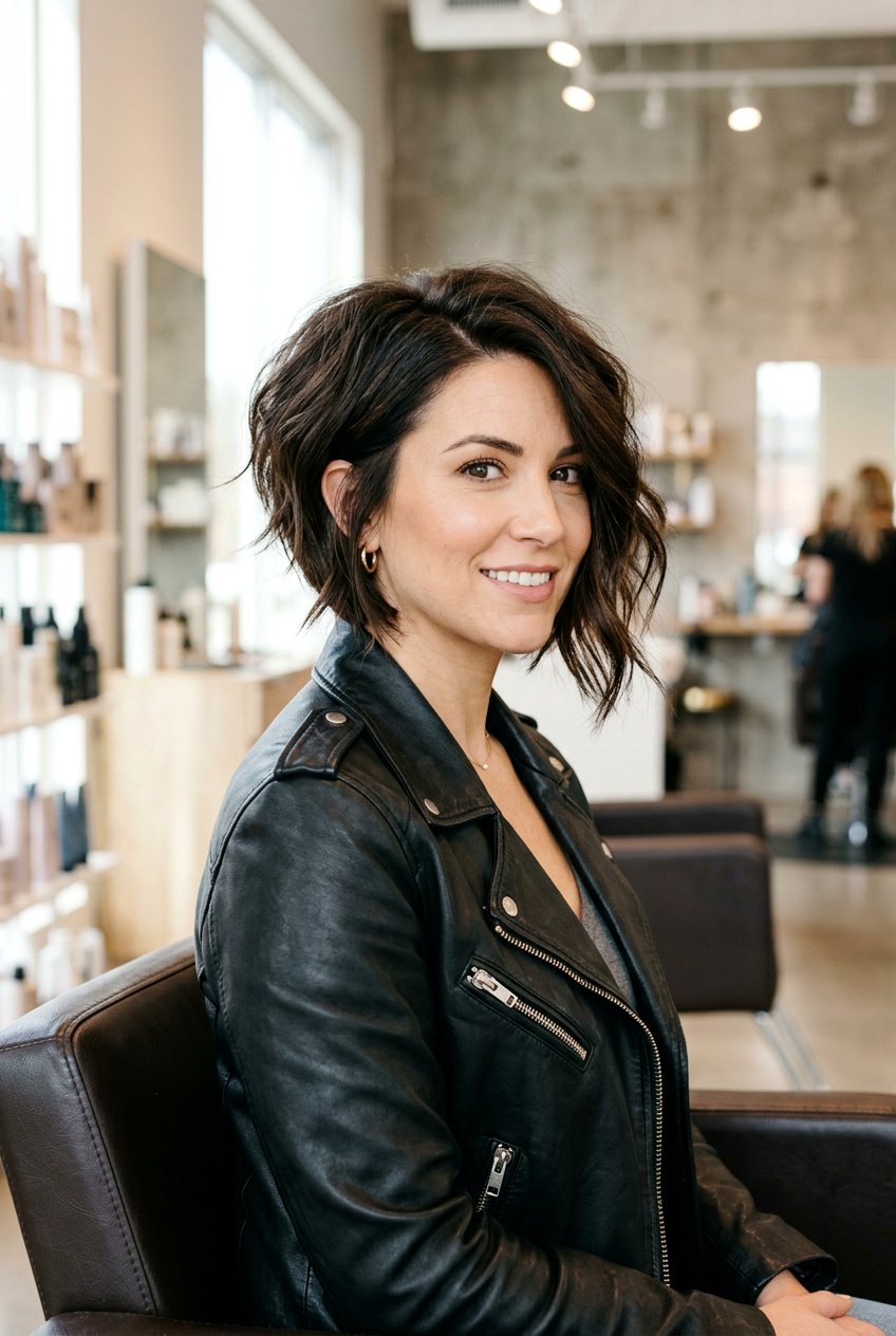 Bouncy Asymmetrical Bob - 20 bouncy hairstyle for shoulder length hair - 20 bouncy hairstyle for shoulder length hair