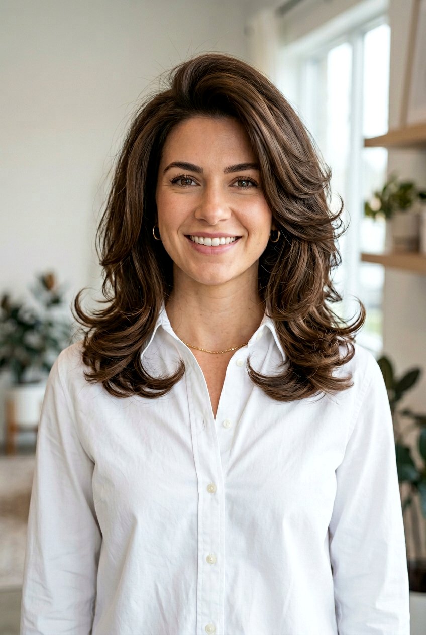 Bouncy Blowout Layered Lob - 20 bouncy hairstyle for layered lob - 20 bouncy hairstyle for layered lob