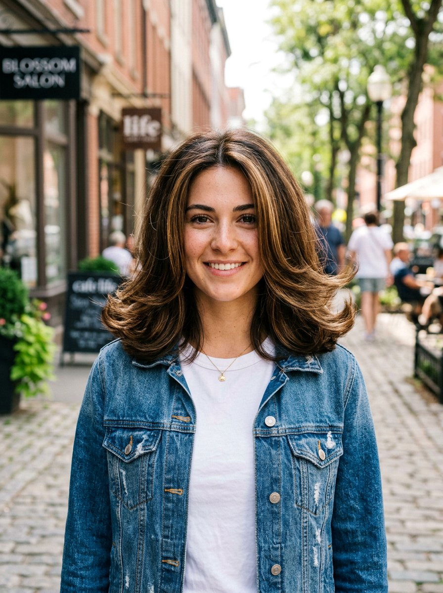 Bouncy Blowout With Flicked Ends - 20 party hairstyle with bouncy blowout - 20 party hairstyle with bouncy blowout