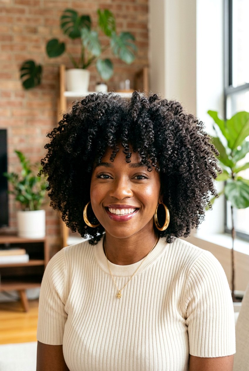 Bouncy Curly Afro - 20 bouncy hairstyle for birthday dinner - 20 bouncy hairstyle for birthday dinner