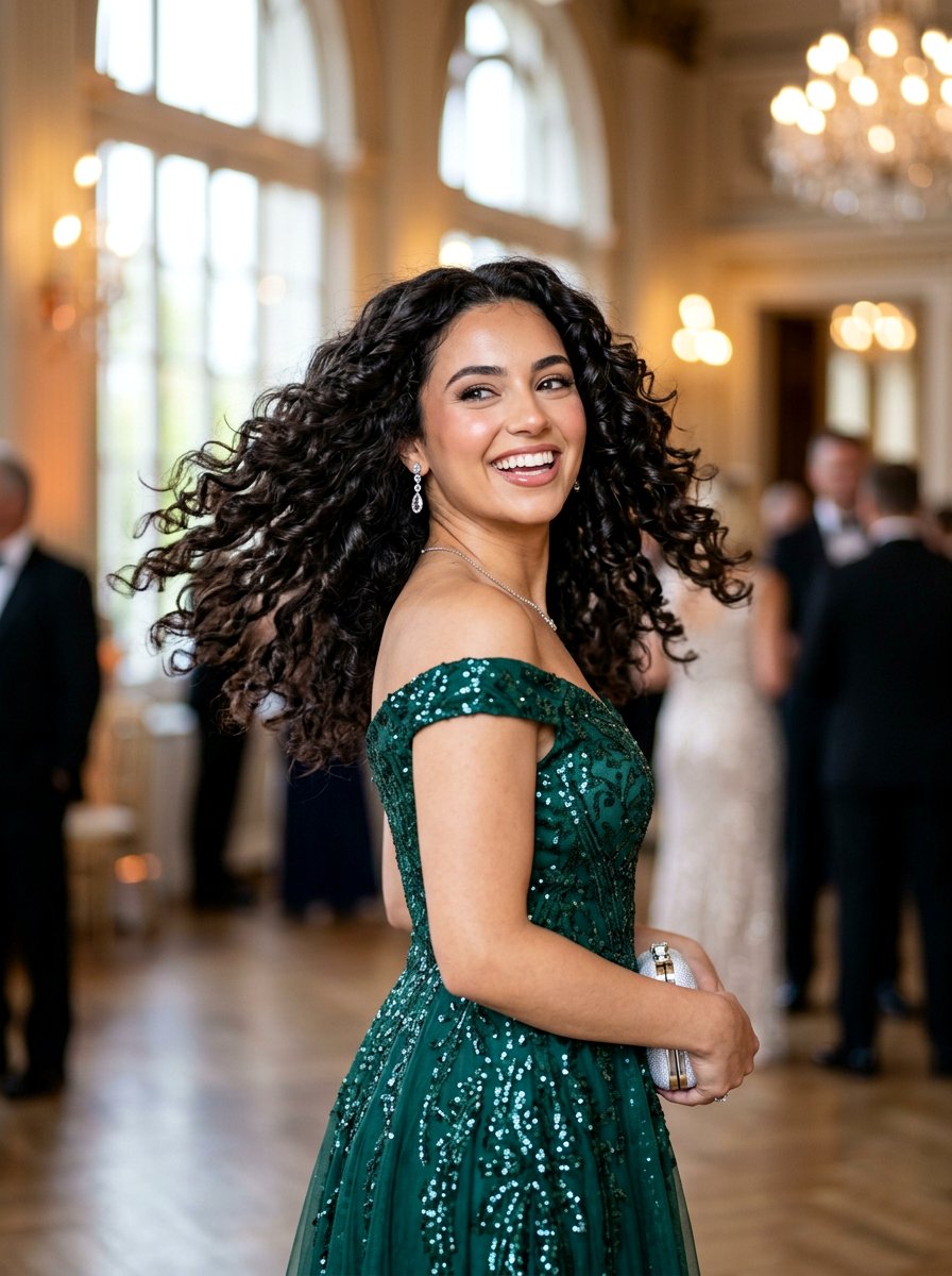 Bouncy Curly Blowout - 20 date night hairstyle for curly hair women - 20 date night hairstyle for curly hair women