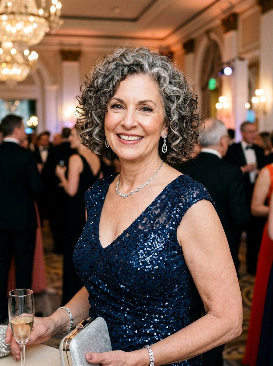 Bouncy Curly Bob - 20 formal bob hairstyle for older women - 20 formal bob hairstyle for older women