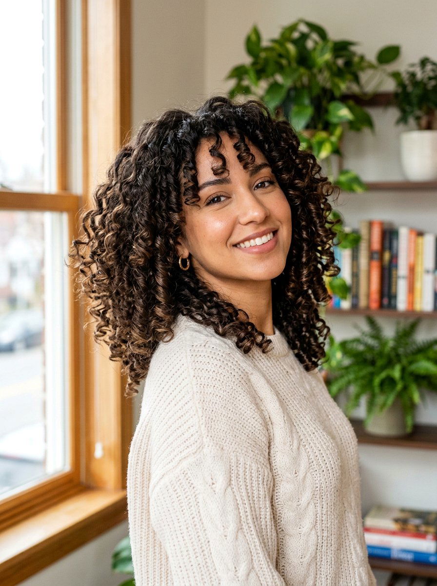 Bouncy Curly Butterfly Haircut - 20 curly butterfly haircut for medium curls - 20 curly butterfly haircut for medium curls