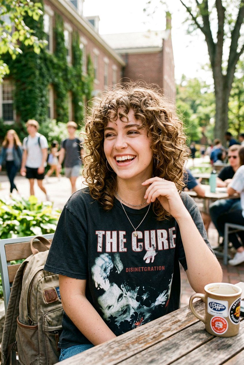 Bouncy Curly Shag - 20 bouncy hairstyle for college girls - 20 bouncy hairstyle for college girls