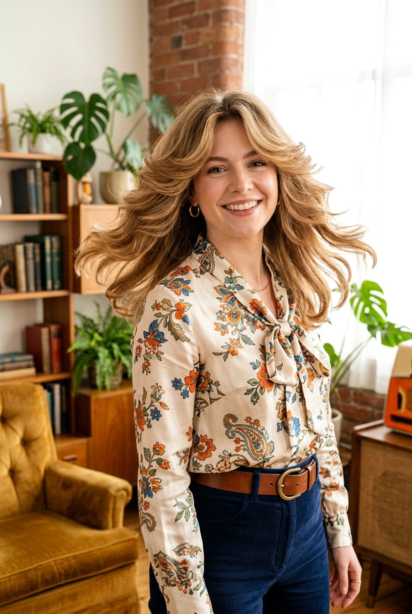 Bouncy Feathered Hair - 20 bouncy hairstyle for birthday dinner - 20 bouncy hairstyle for birthday dinner