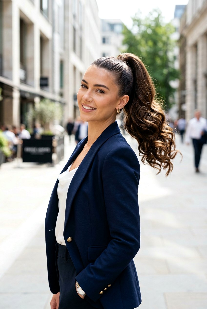 Bouncy High Ponytail - 20 bouncy hairstyle for date night - 20 bouncy hairstyle for date night