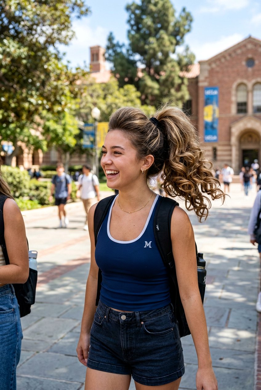 Bouncy High Ponytail - 20 bouncy hairstyle for college girls - 20 bouncy hairstyle for college girls