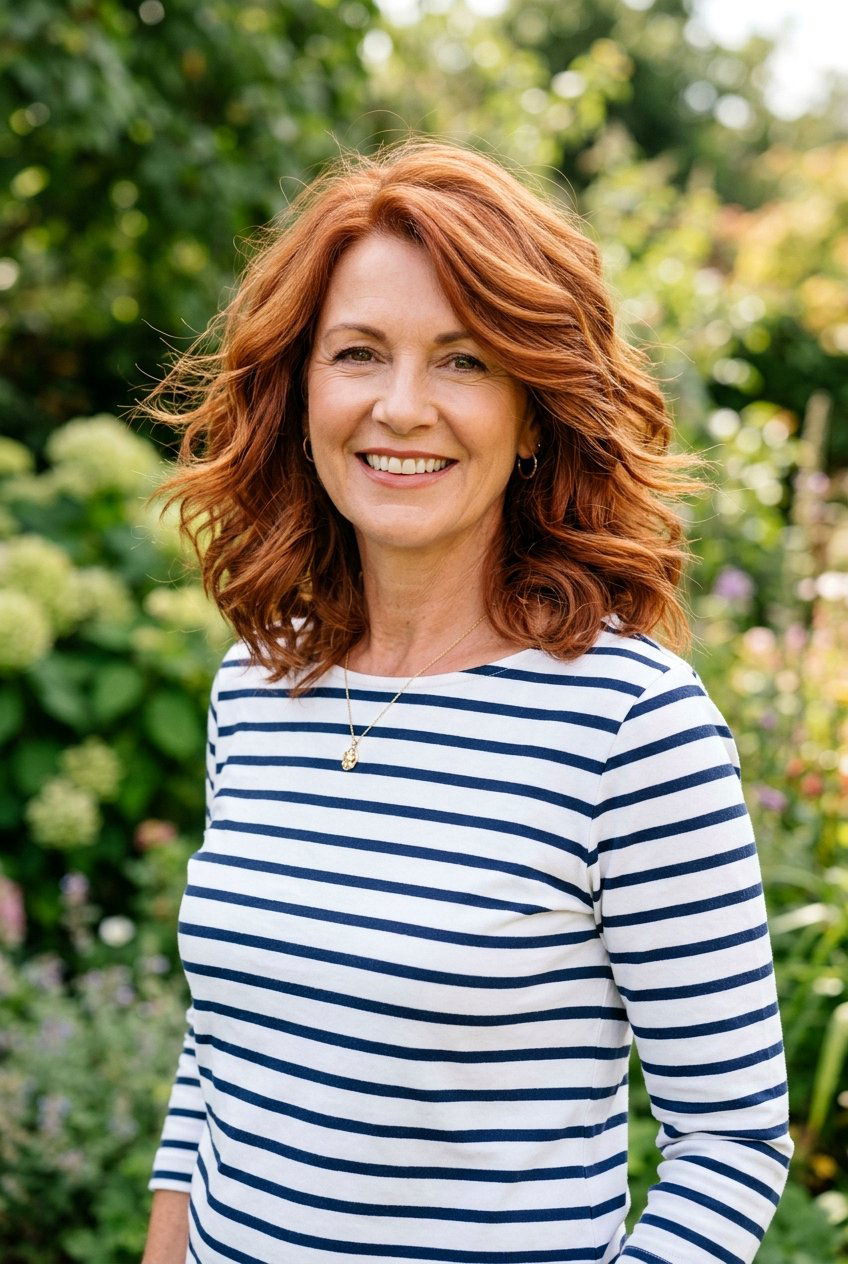 Bouncy Layered Lob - 20 low maintenance layered haircut for mature women - 20 low maintenance layered haircut for mature women