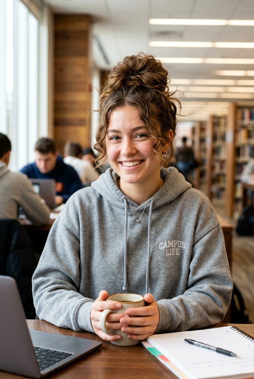 Bouncy Messy Bun With Face Framing Pieces - 20 bouncy hairstyle for college girls - 20 bouncy hairstyle for college girls