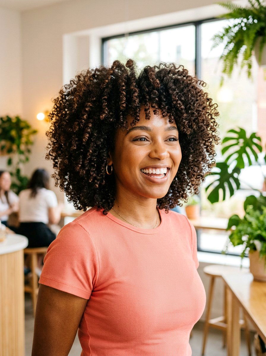 Bouncy Round Curly Cut - 20 round haircut for curly hair - 20 round haircut for curly hair
