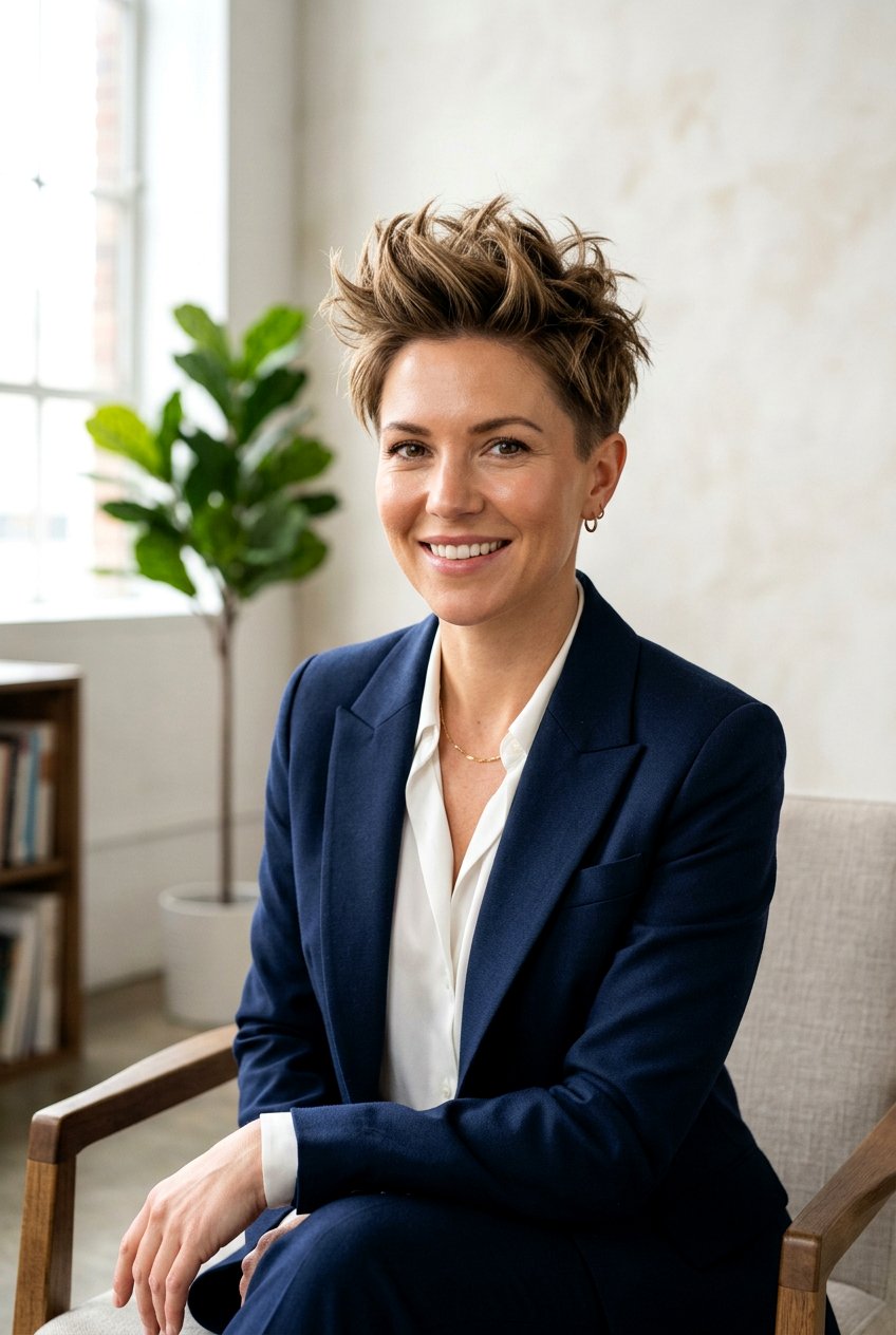 Bouncy Textured Pixie - 20 bouncy hairstyle for birthday dinner - 20 bouncy hairstyle for birthday dinner