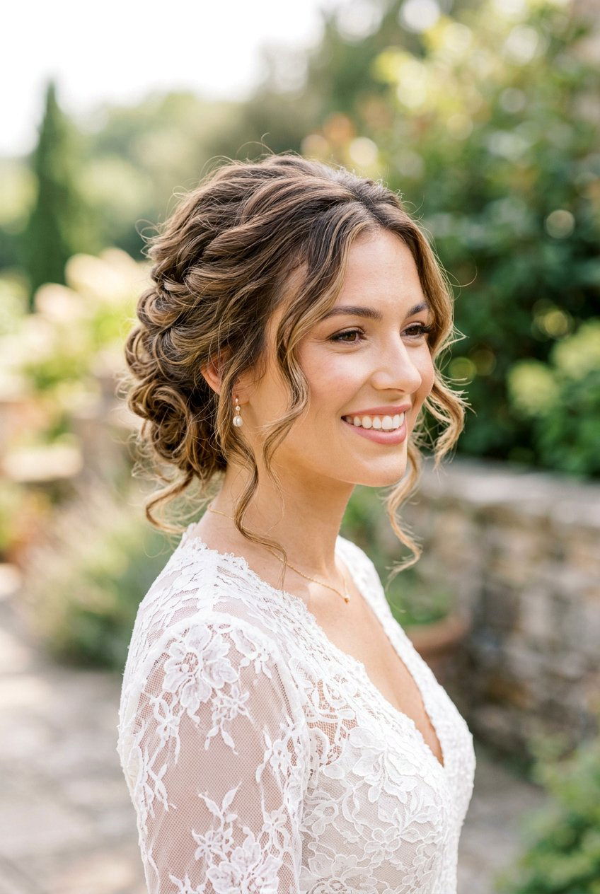 Bouncy Twisted Updo - 20 bouncy hairstyle for birthday dinner - 20 bouncy hairstyle for birthday dinner