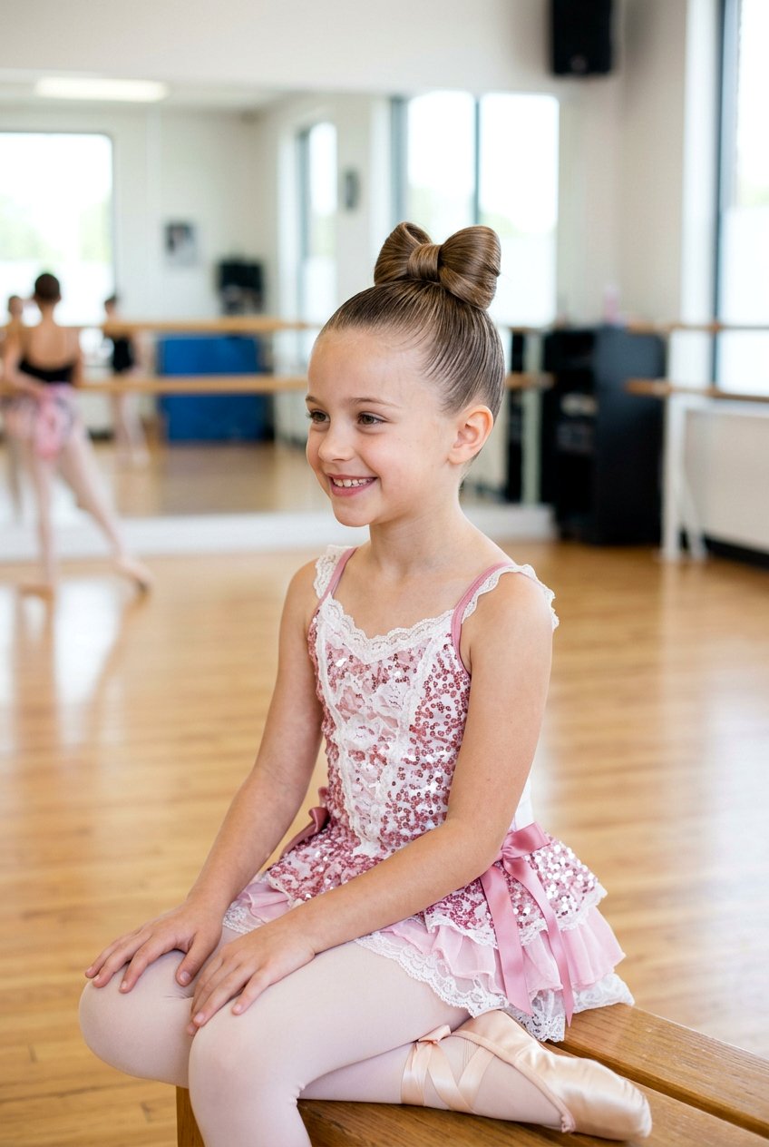 Bow Bun For Dance Girls - 20 bow bun hairstyle for girls - 20 bow bun hairstyle for girls