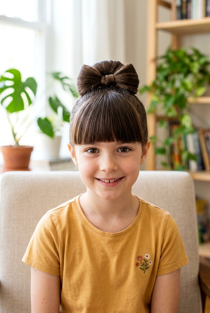 20 Adorable Bow Bun Hairstyle for Girls Ideas They Will Love