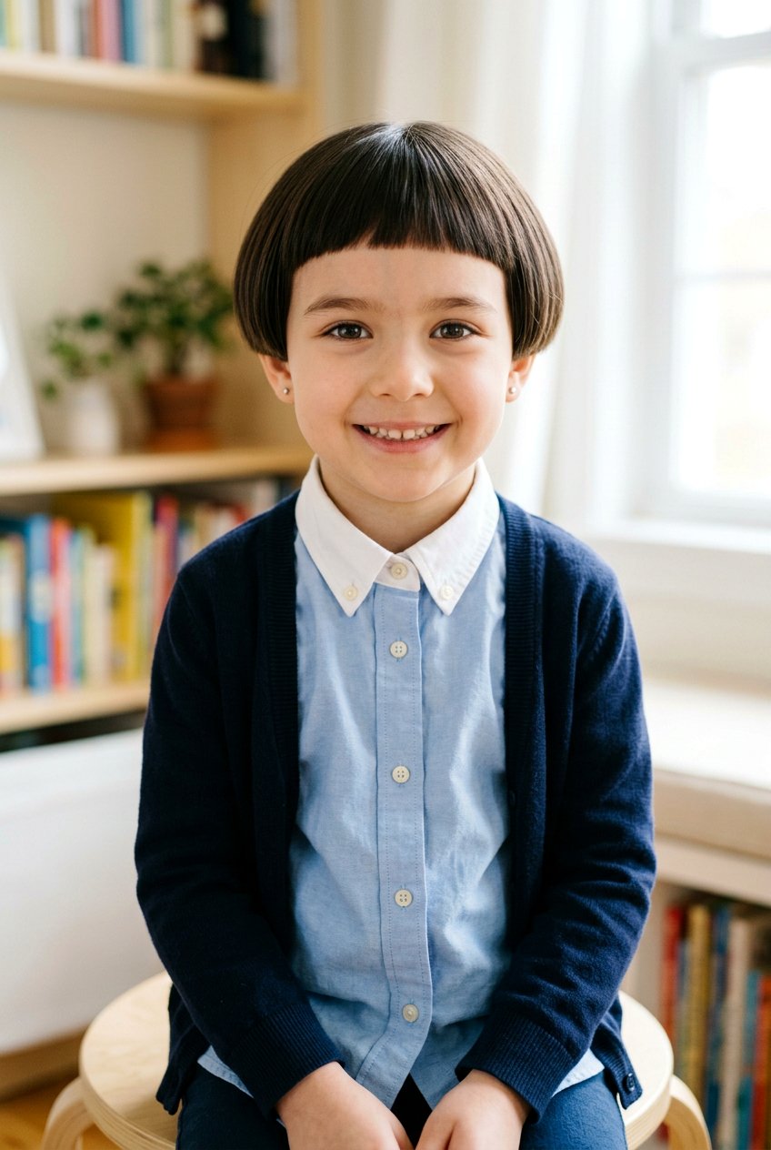 Bowl Cut With Micro Bangs - 20 little girls haircut ideas with bangs - 20 little girls haircut ideas with bangs