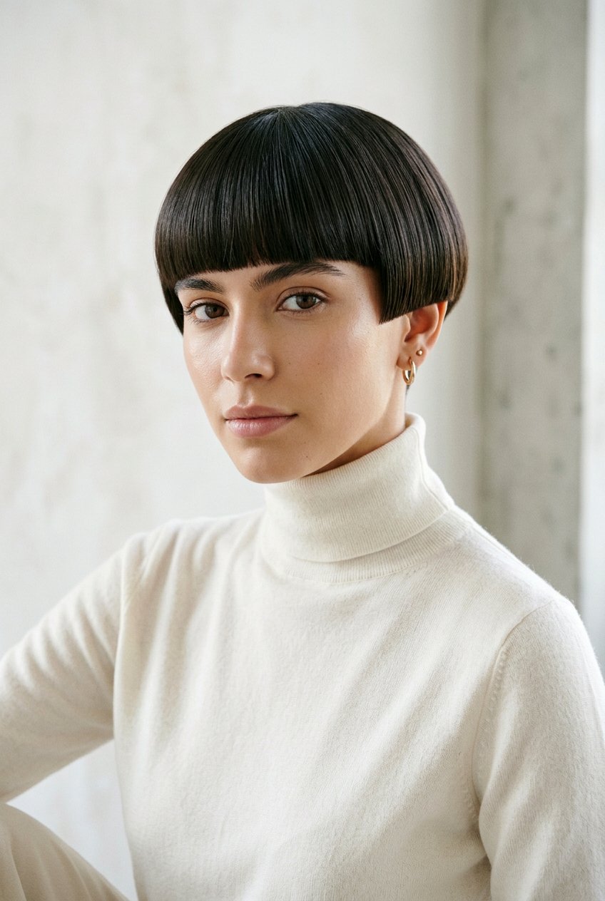 Bowl Cut for Women - 20 minimalist haircuts for women - 20 minimalist haircuts for women