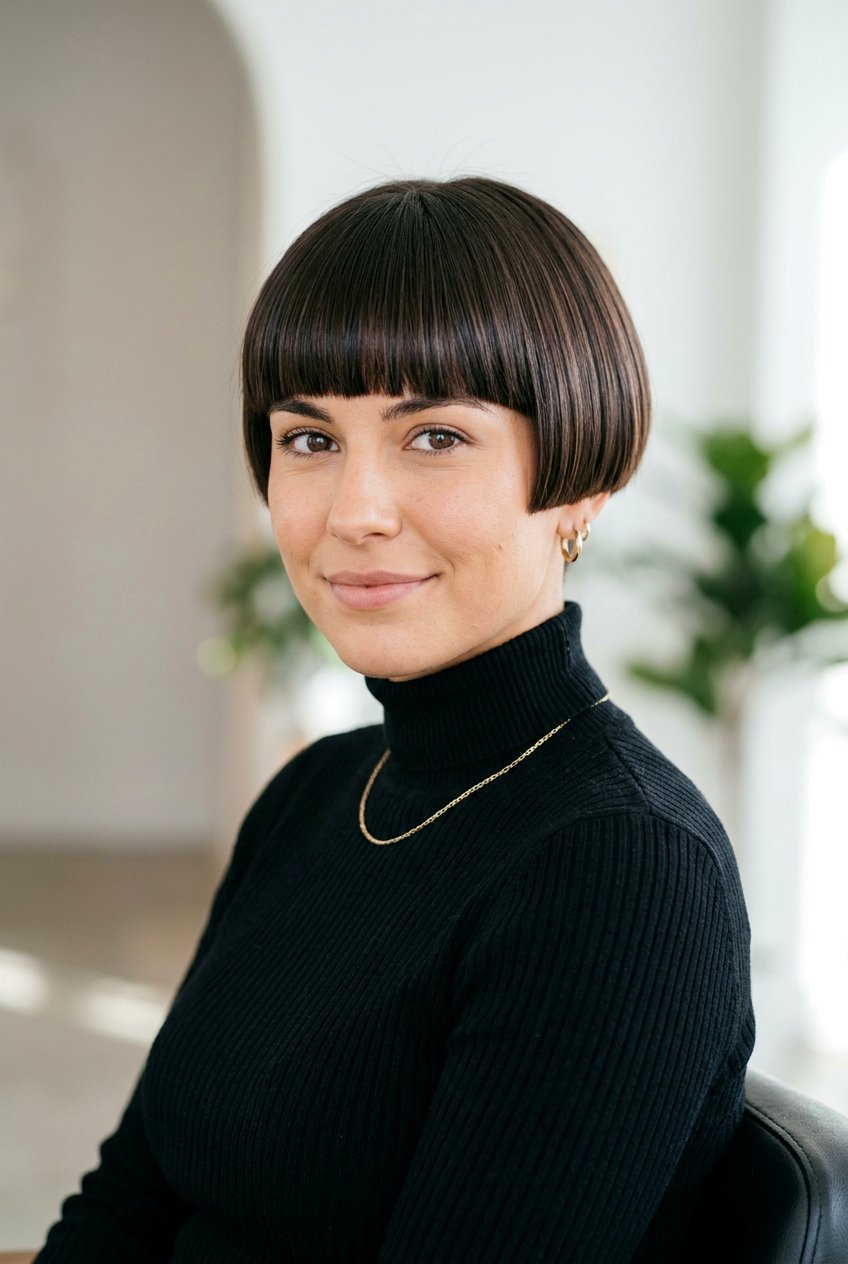 Bowl Cut - 20 straight hairstyles for short hair - 20 straight hairstyles for short hair