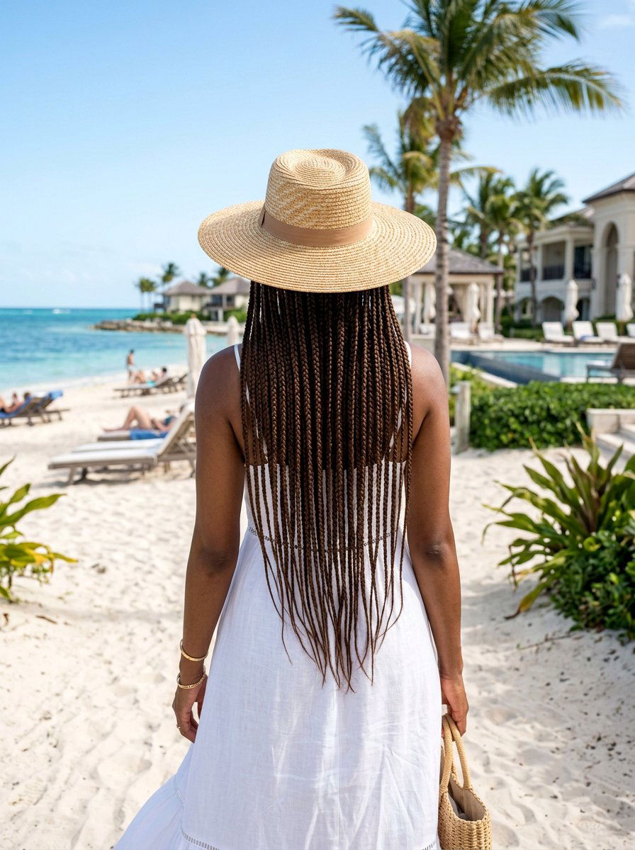 Box Braid For Luxury Resort - 20 resort braid hairstyle - 20 resort braid hairstyle