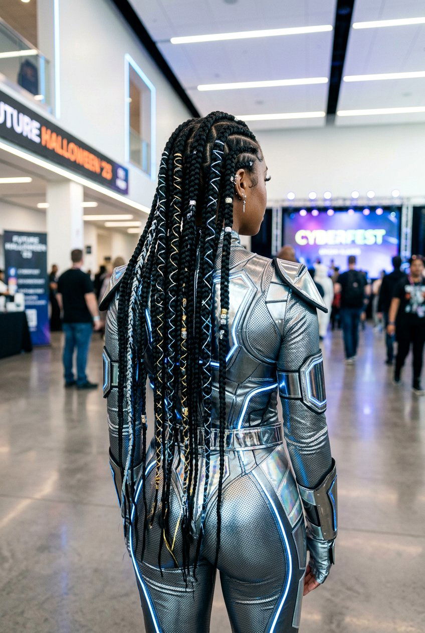 Box Braid Halloween Hairstyle - 20 halloween braid hairstyles - 20 halloween braid hairstyles