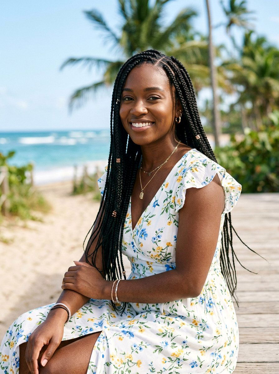 Box Braids - 20 overnight travel hairstyles - 20 overnight travel hairstyles