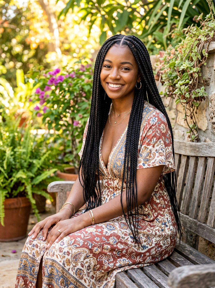 Box Braids - 20 windy day braid hairstyle - 20 windy day braid hairstyle