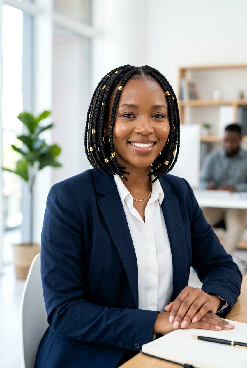 Box Braids Bob - 20 black women braid hairstyle ideas - 20 black women braid hairstyle ideas