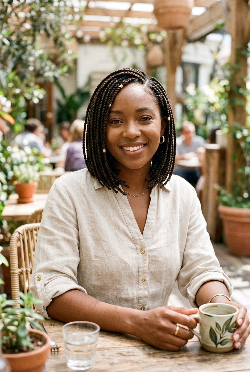 Box Braids Bob - 20 black women vacation protective styles - 20 black women vacation protective styles