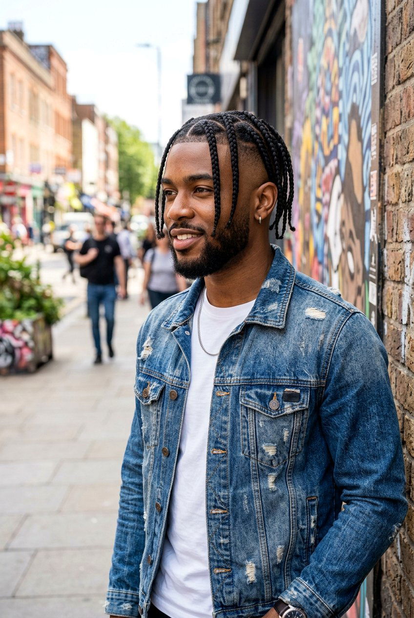 Box Braids Undercut - 20 braids with undercut men - 20 braids with undercut men