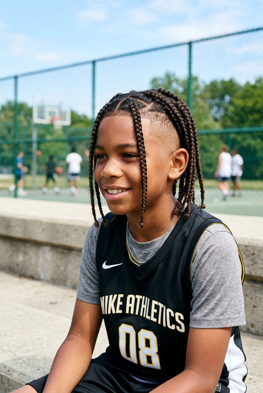 Box Braids With High Fade - 20 boys braids with fade - 20 boys braids with fade