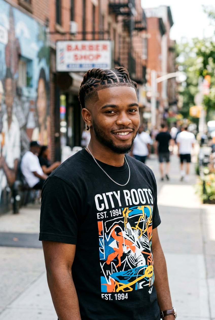 Box Part Dreads With Fade - 20 short dreads with fade for men - 20 short dreads with fade for men