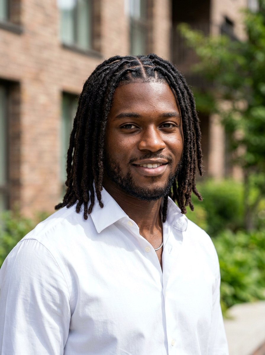 Box Part Dreads - 20 shoulder length dreads for men - 20 shoulder length dreads for men