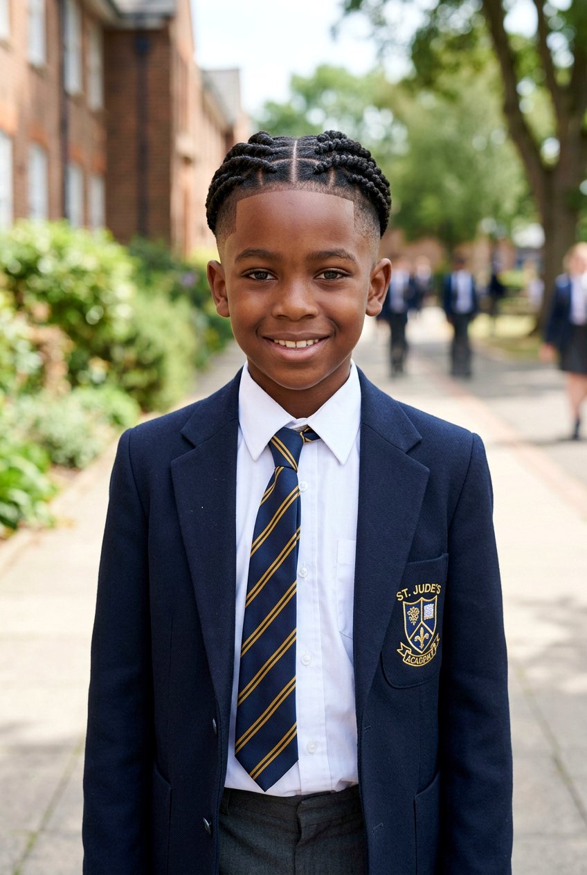 Box Parting Twists Fade - 20 boys twists with fade - 20 boys twists with fade