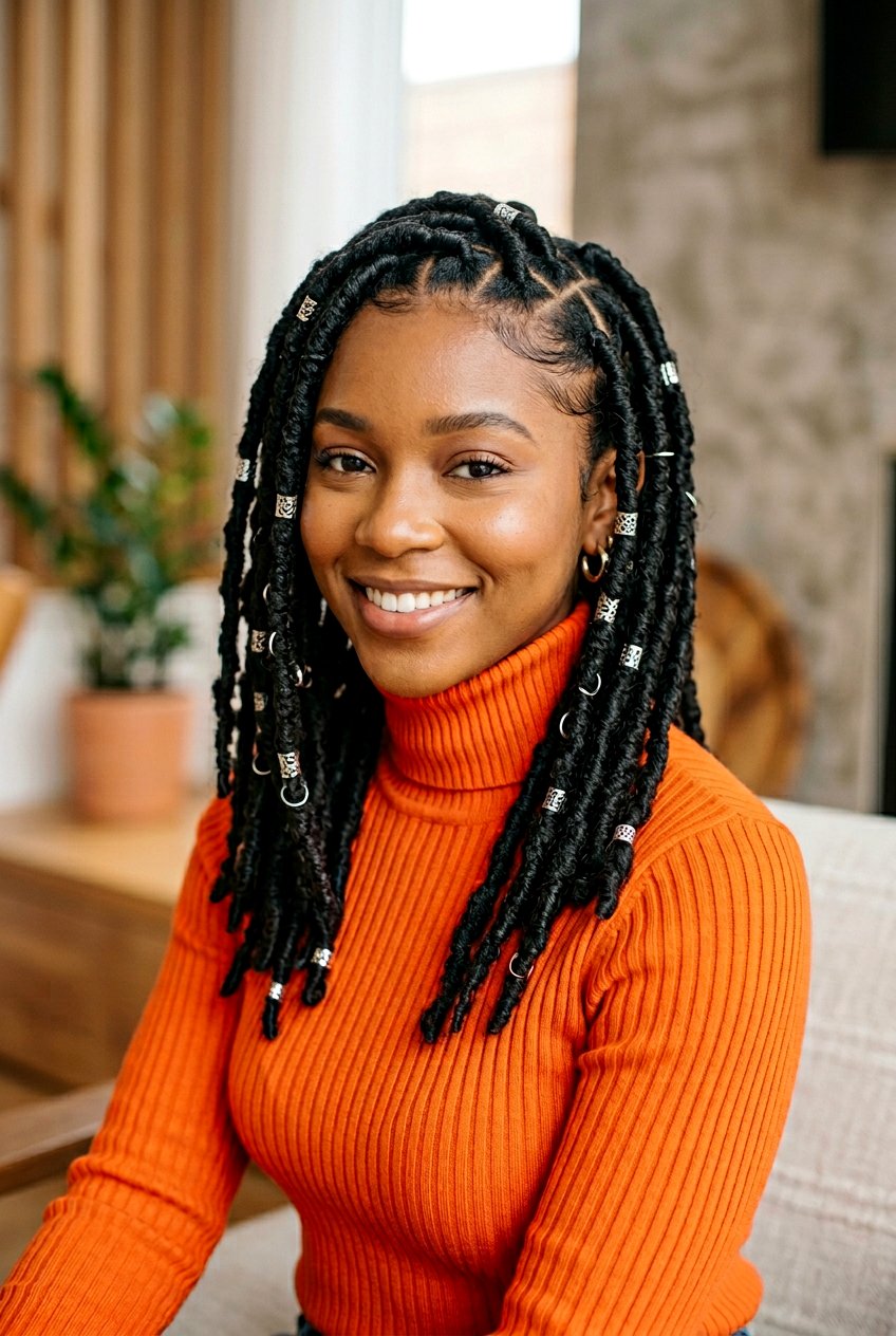 Box braided locs for women - 20 braided loc styles for women - 20 braided loc styles for women