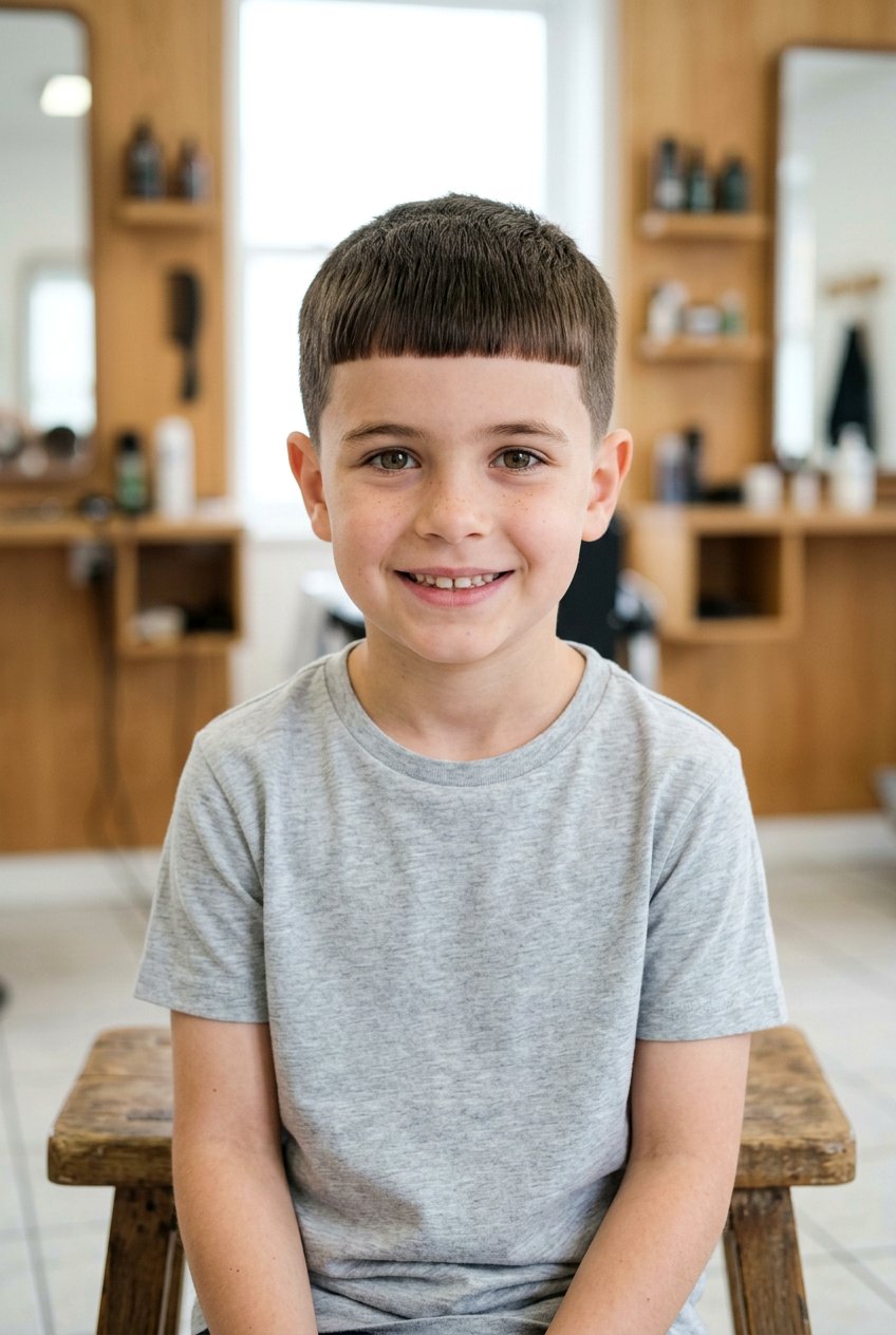 Boys Caesar Cut - 20 first day of school haircuts for boys - 20 first day of school haircuts for boys