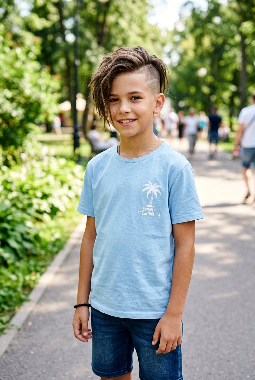 Boys Disconnected Undercut - 20 boys vacation haircut for summer - 20 boys vacation haircut for summer