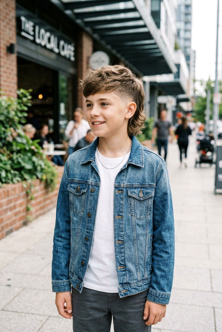 Boys Modern Mullet Fade - 20 boys haircut with longer top - 20 boys haircut with longer top