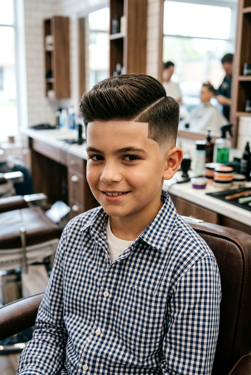 Boys temple fade side part - 20 boys haircut with side part and fade - 20 boys haircut with side part and fade