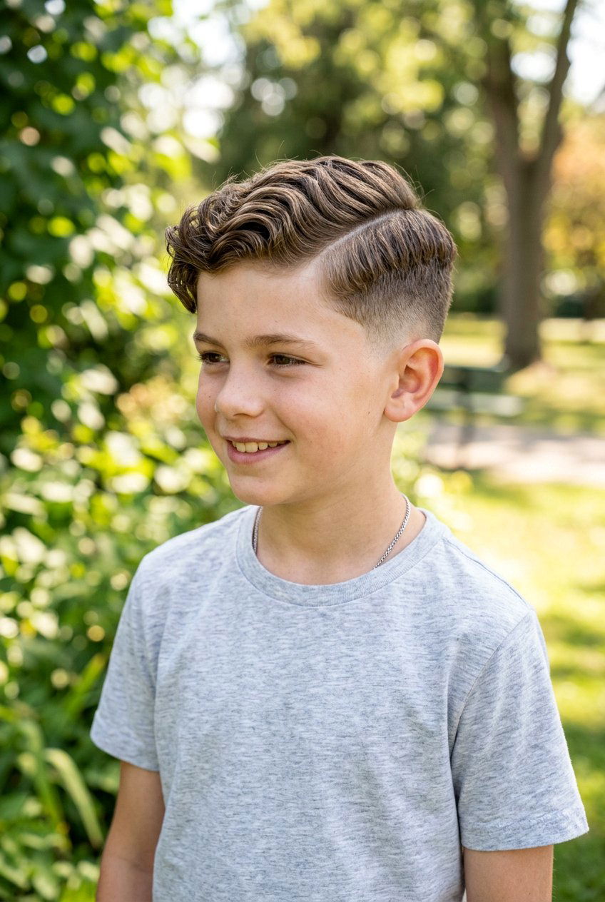 Boys wavy hair side part fade - 20 boys haircut with side part and fade - 20 boys haircut with side part and fade